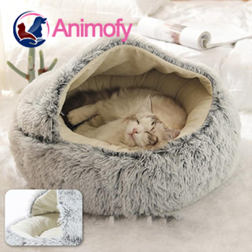 LIT EN PELUCHE POUR CHIEN ET CHAT