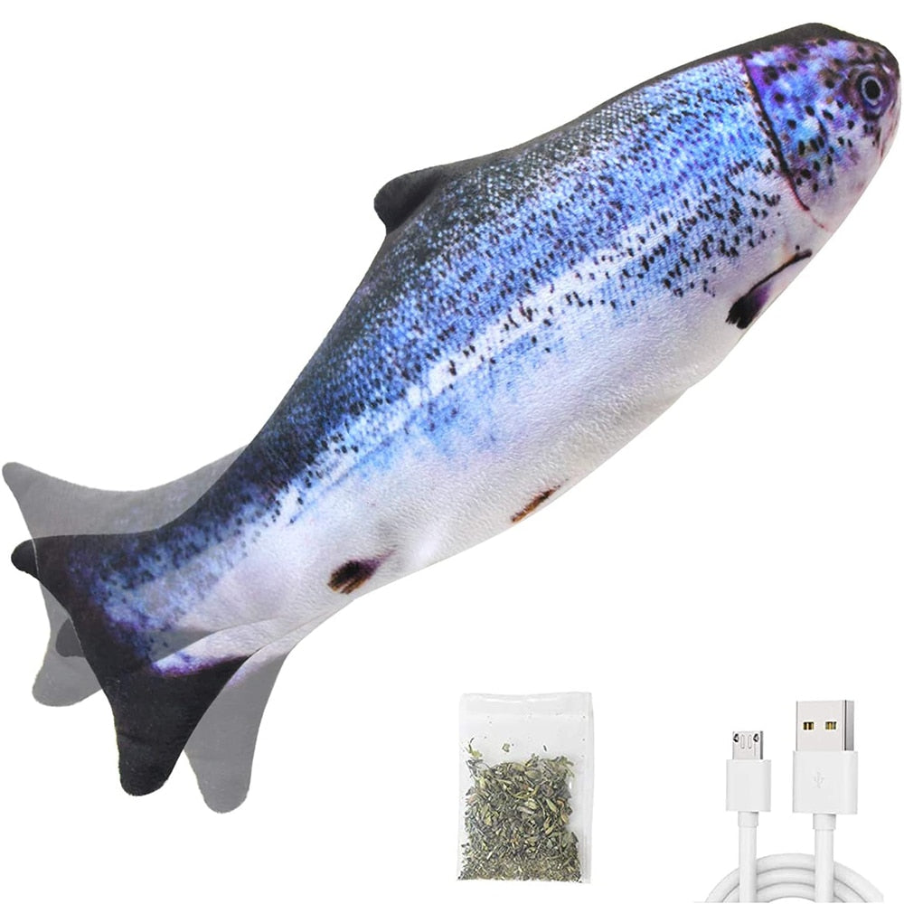 JOUET ELECTRIC EN FORME DE POISSON POUR CHAT